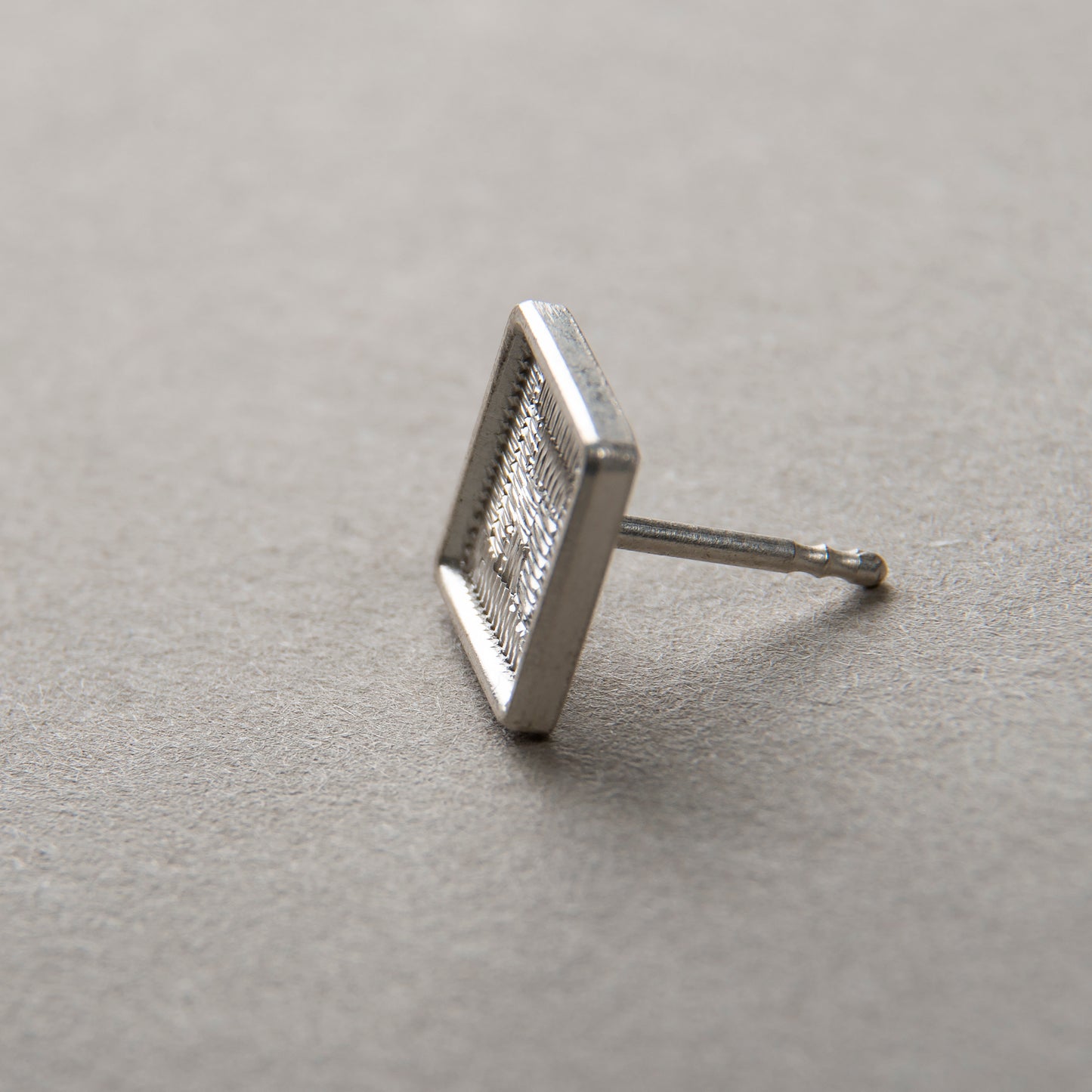 Square Silver Blank  9x9 mm For Enamelling, No Need To Add Foil Or Counter Enamel, 925 Form With Post, Engraved Blank For Stud Earrings