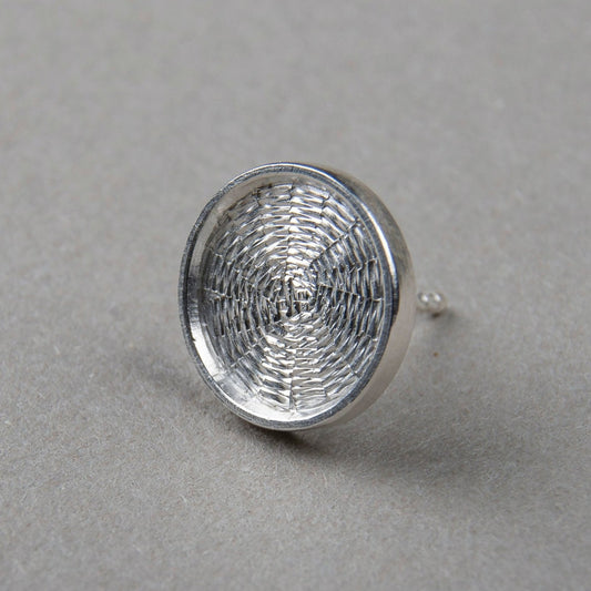 Round Small 11 mm Sterling Silver Blank For Enamelling, No Need To Add Foil Or Counter Enamel, 925 Form With Post, Blank For Stud Earrings