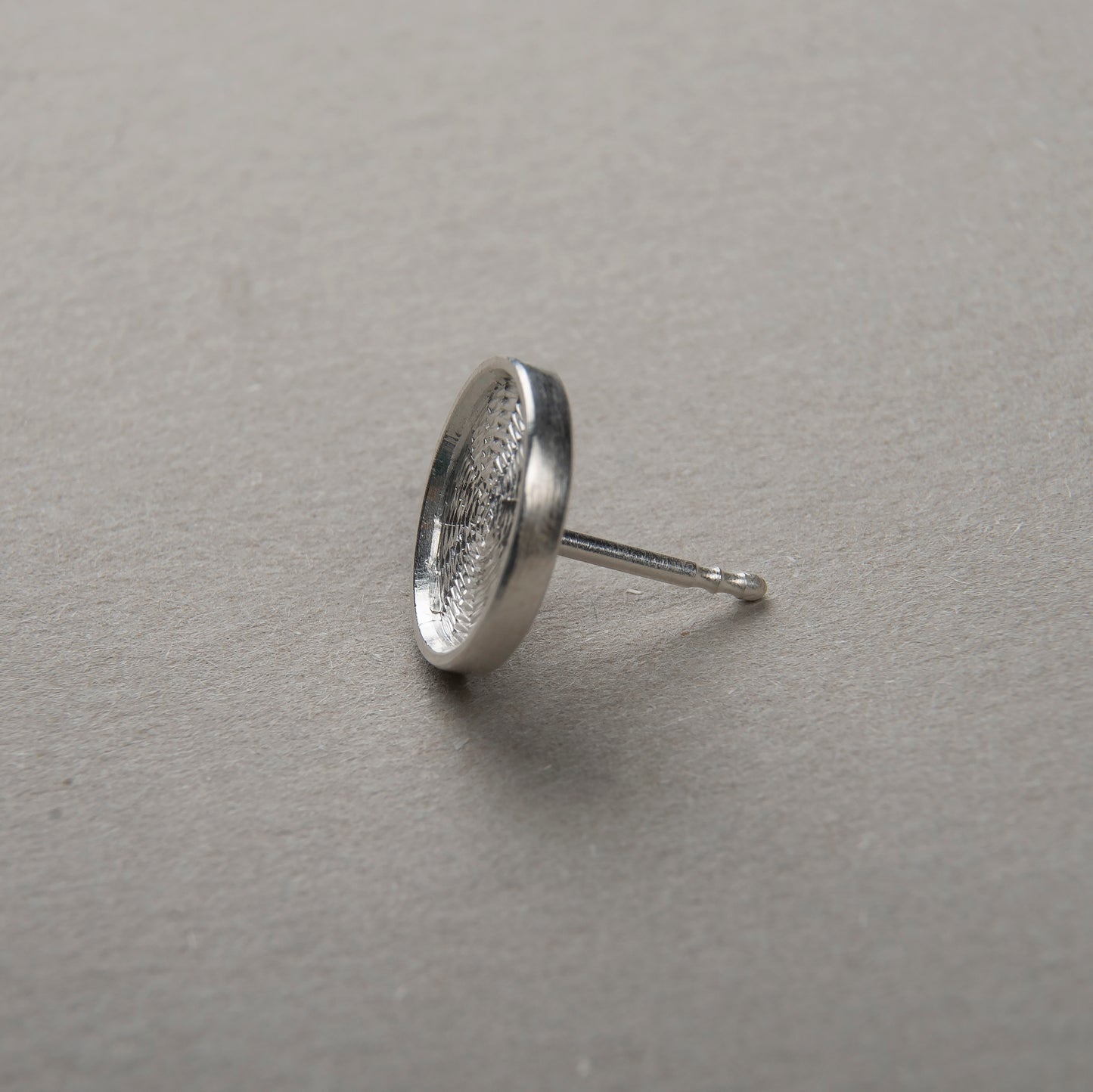 Round Small 11 mm Sterling Silver Blank For Enamelling, No Need To Add Foil Or Counter Enamel, 925 Form With Post, Blank For Stud Earrings