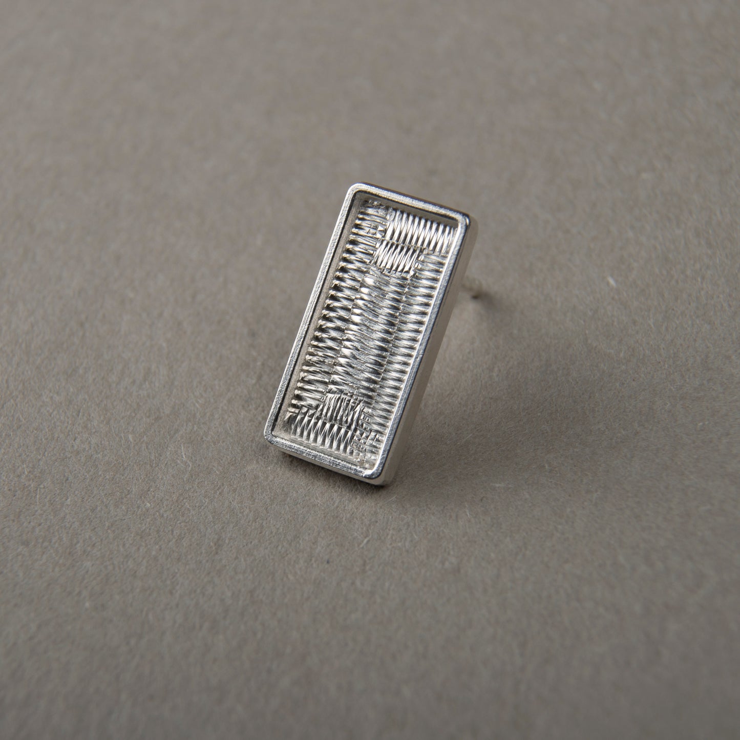 Stud Rectangle Sterling Silver Blank 14x7 mm For Enamelling, No Need To Add Foil Or Counter Enamel, 925 Form For Cloisonne Enamelling