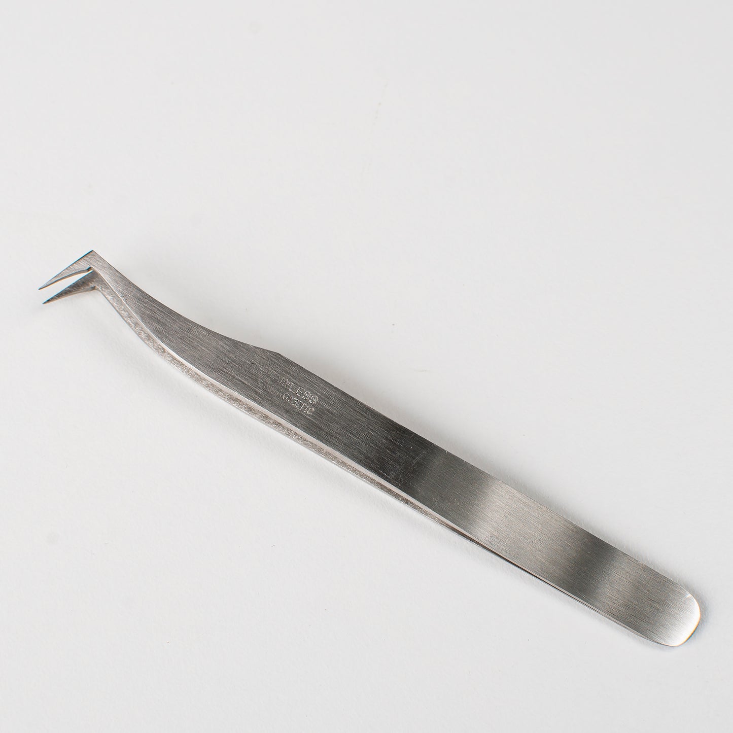 Stainless Steel Tweezers: Curved Tip, Non-Magnetic