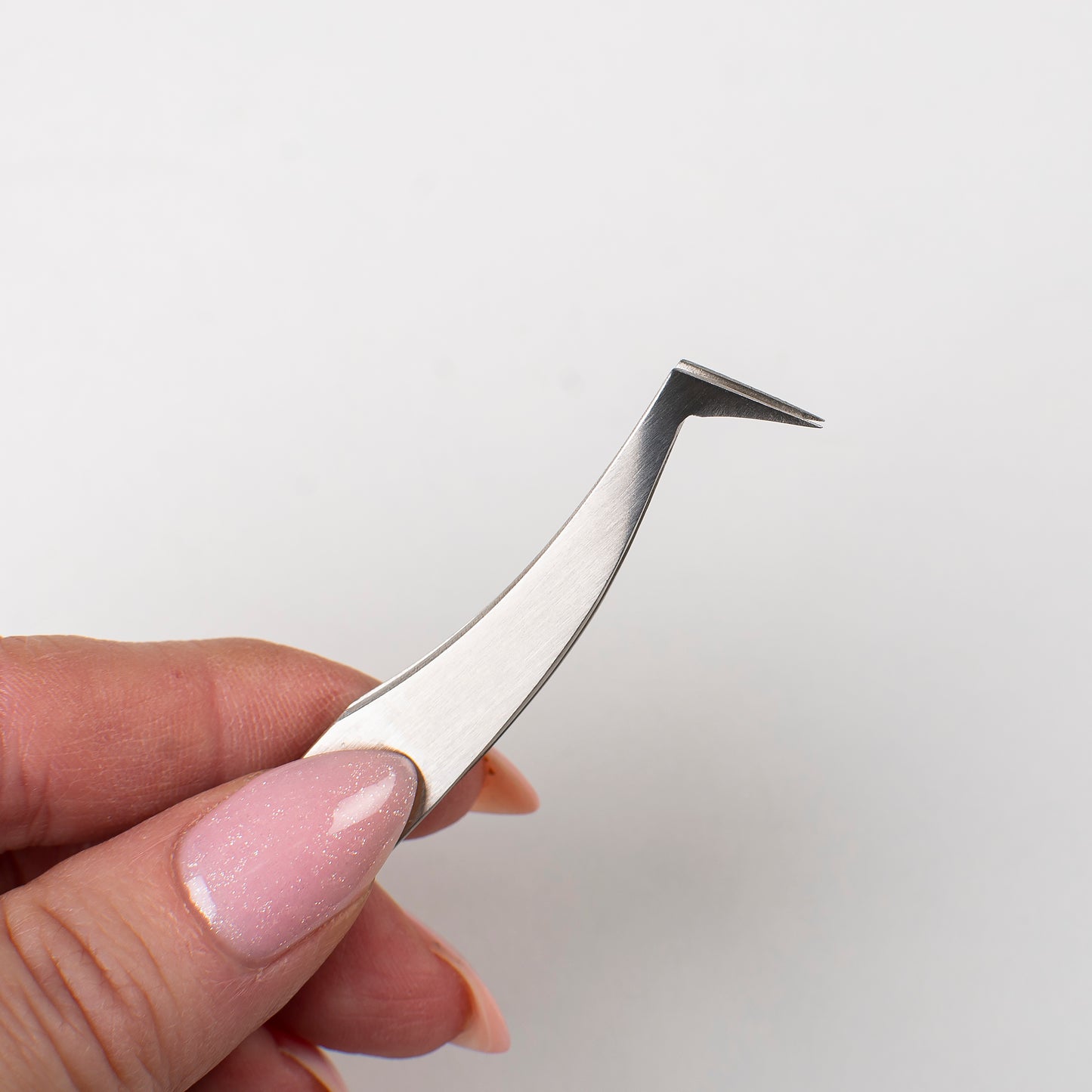 Stainless Steel Tweezers: Curved Tip, Non-Magnetic