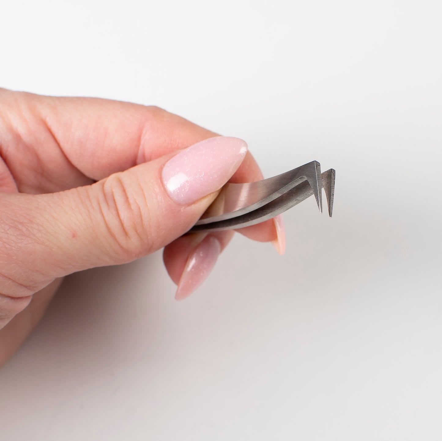 Stainless Steel Tweezers: Curved Tip, Non-Magnetic