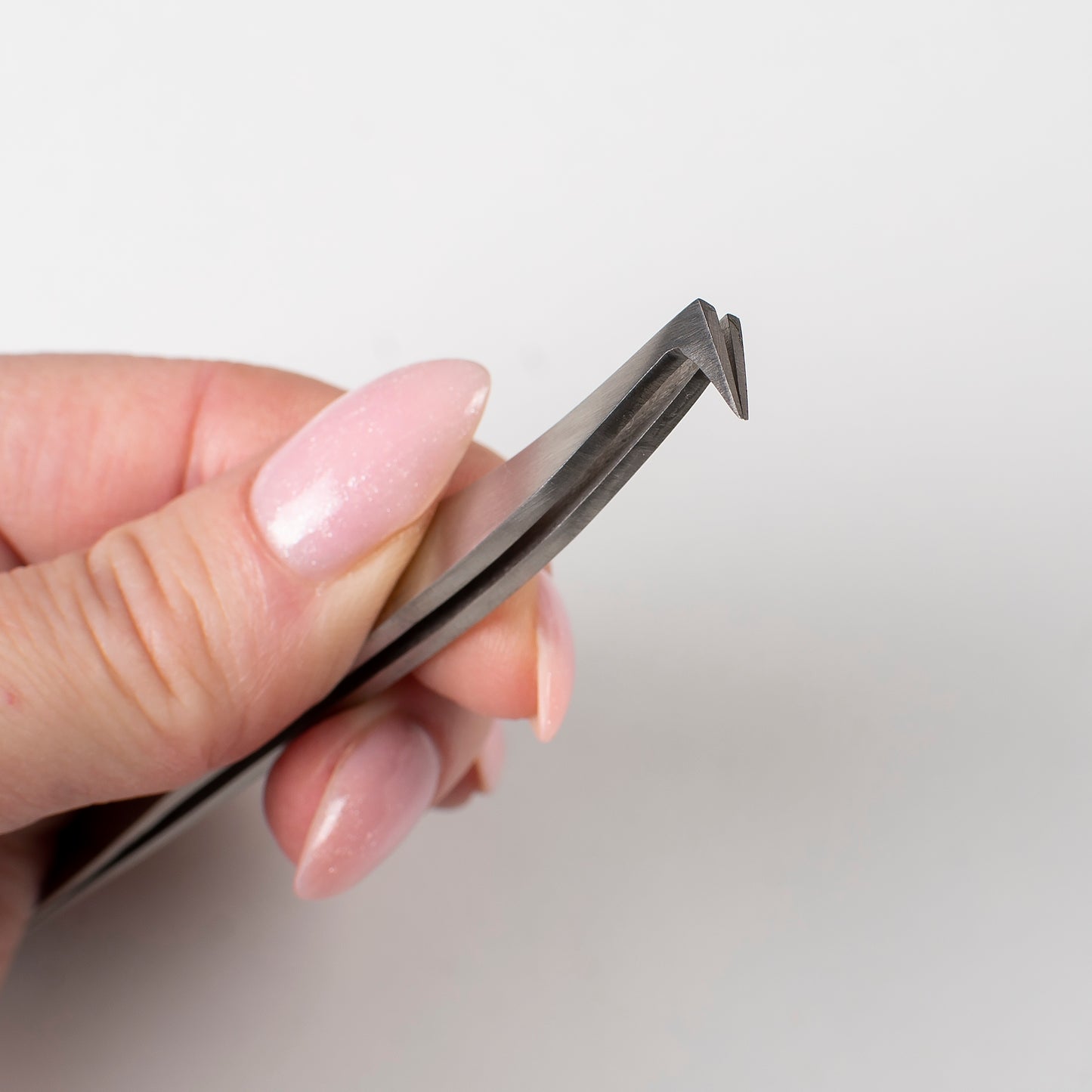 Stainless Steel Tweezers: Curved Tip, Non-Magnetic