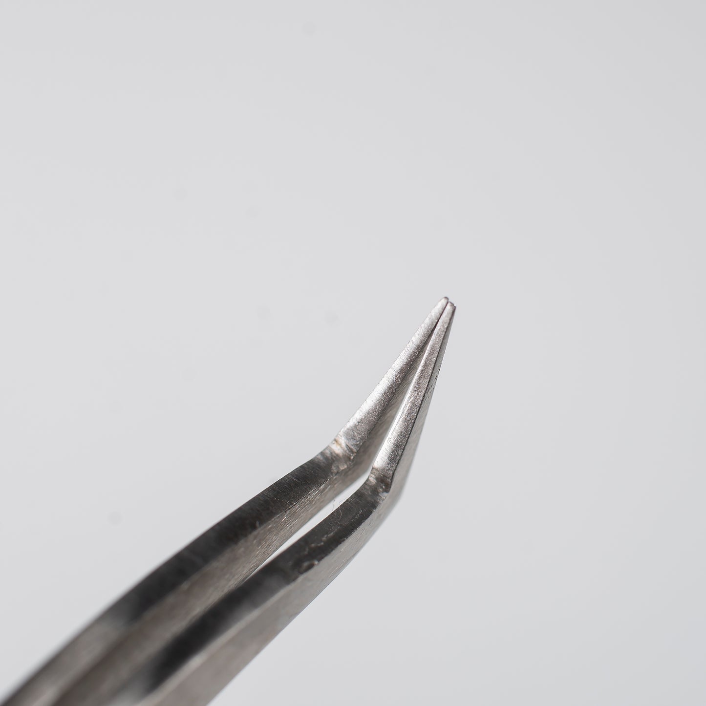 Stainless Steel Tweezers: Curved Tip, Non-Magnetic