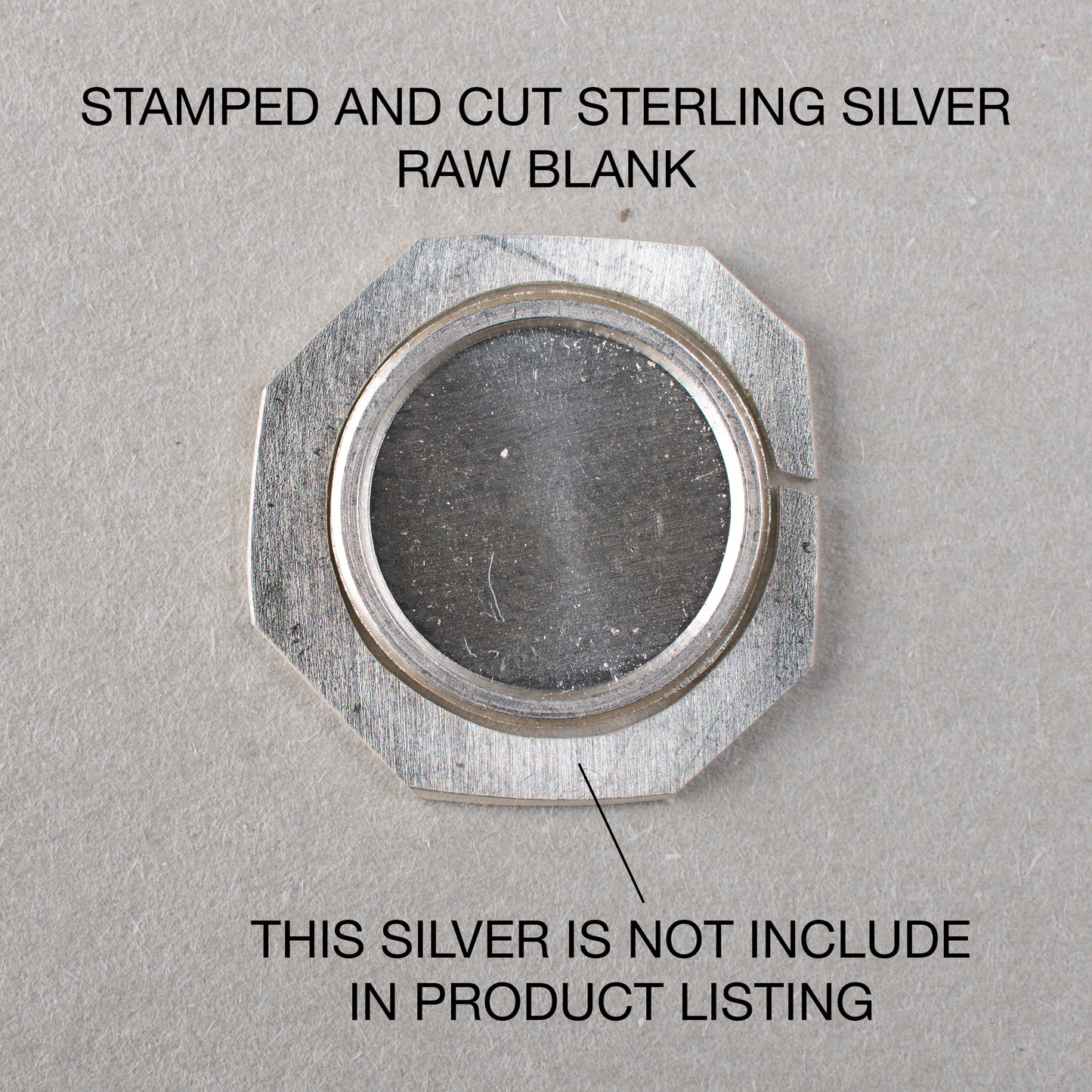 Round Sterling Silver Blank 15 mm For Enamelling, No Need To Add Foil Or Counter Enamel, Engraved Form Or Raw Form For Making Jewelry