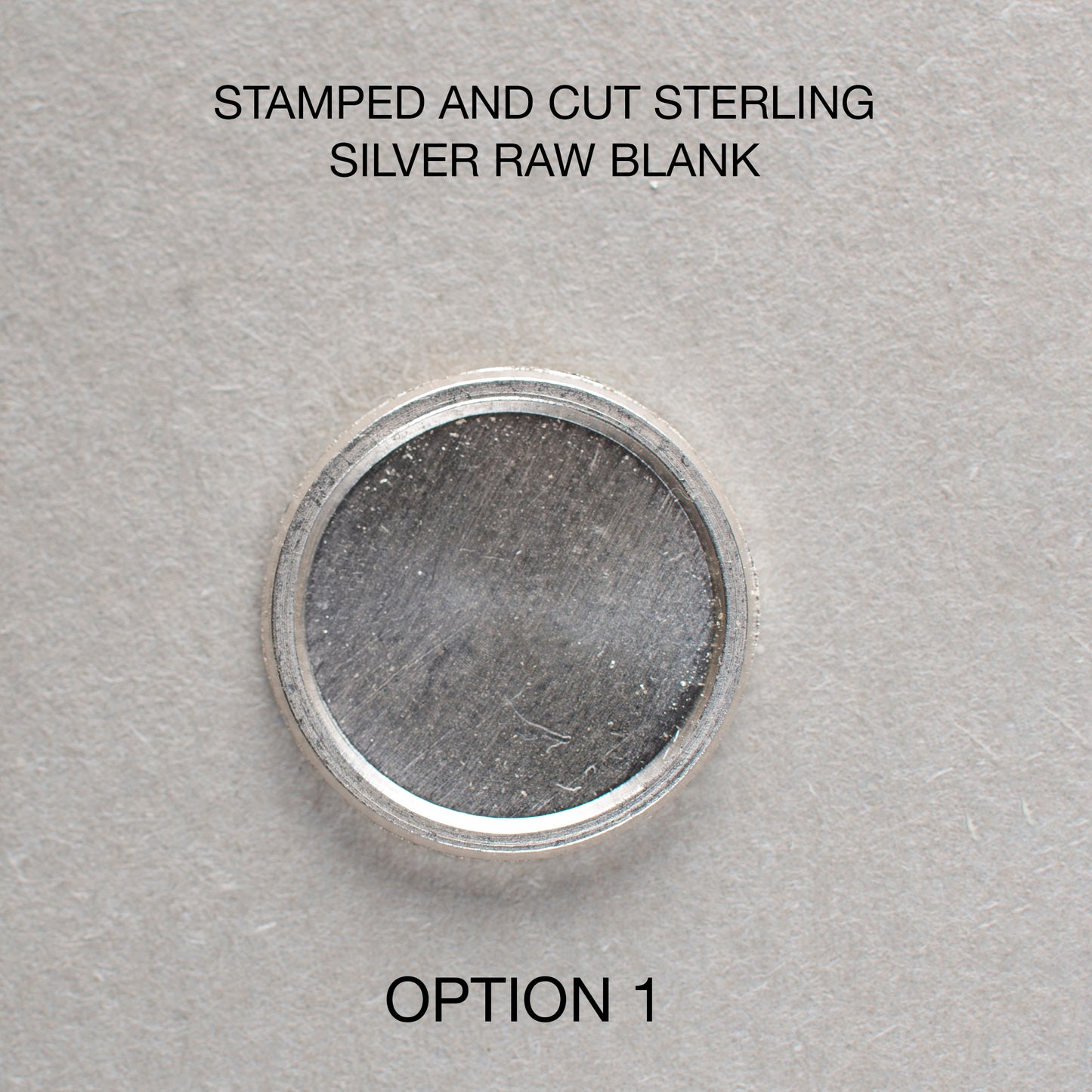 Round Sterling Silver Blank 15 mm For Enamelling, No Need To Add Foil Or Counter Enamel, Engraved Form Or Raw Form For Making Jewelry