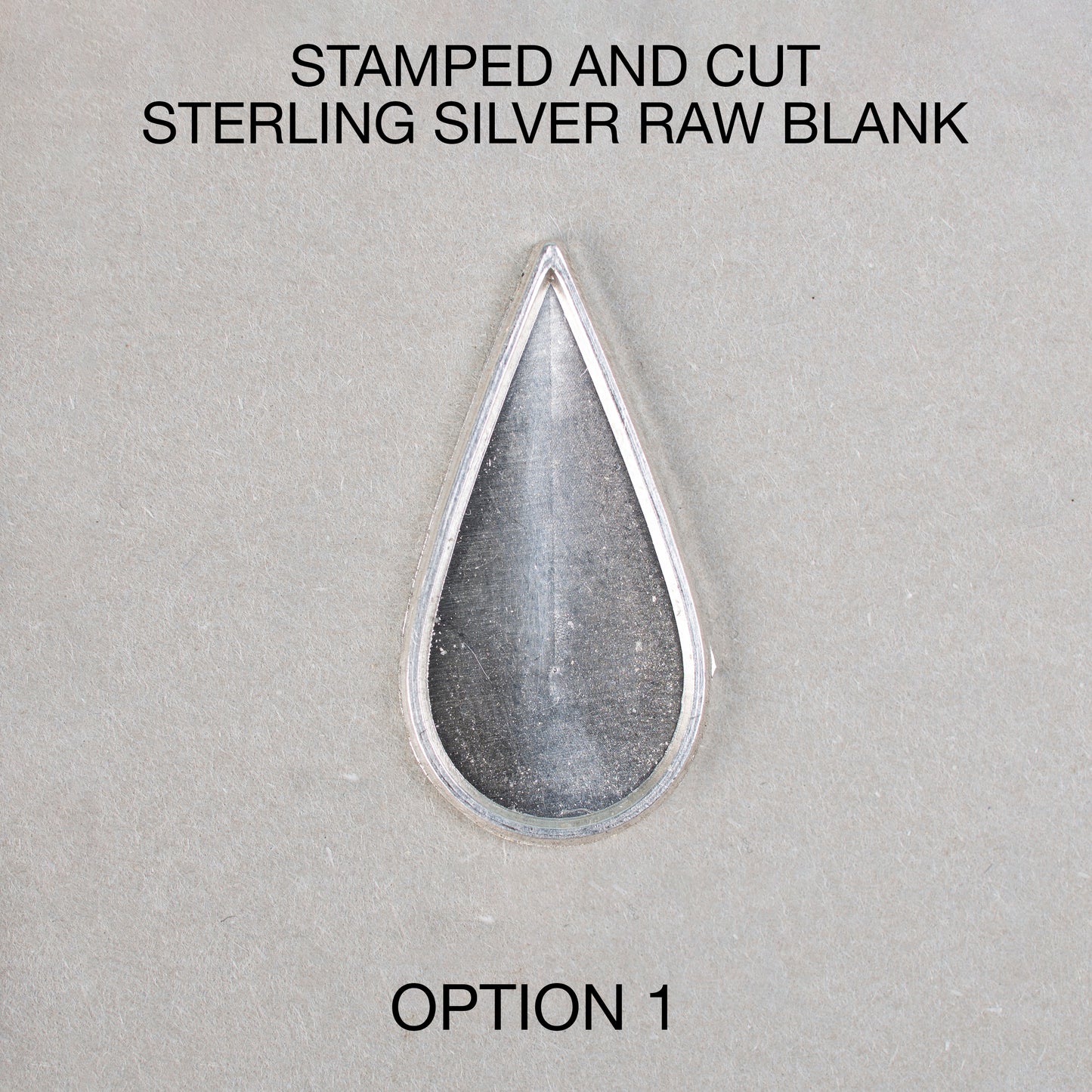 Big Teardrop Sterling Silver  26x13 mm Blank For Enamelling, No Need To Add Foil Or Counter Enamel, 925 Form For Cloisonne Enamel