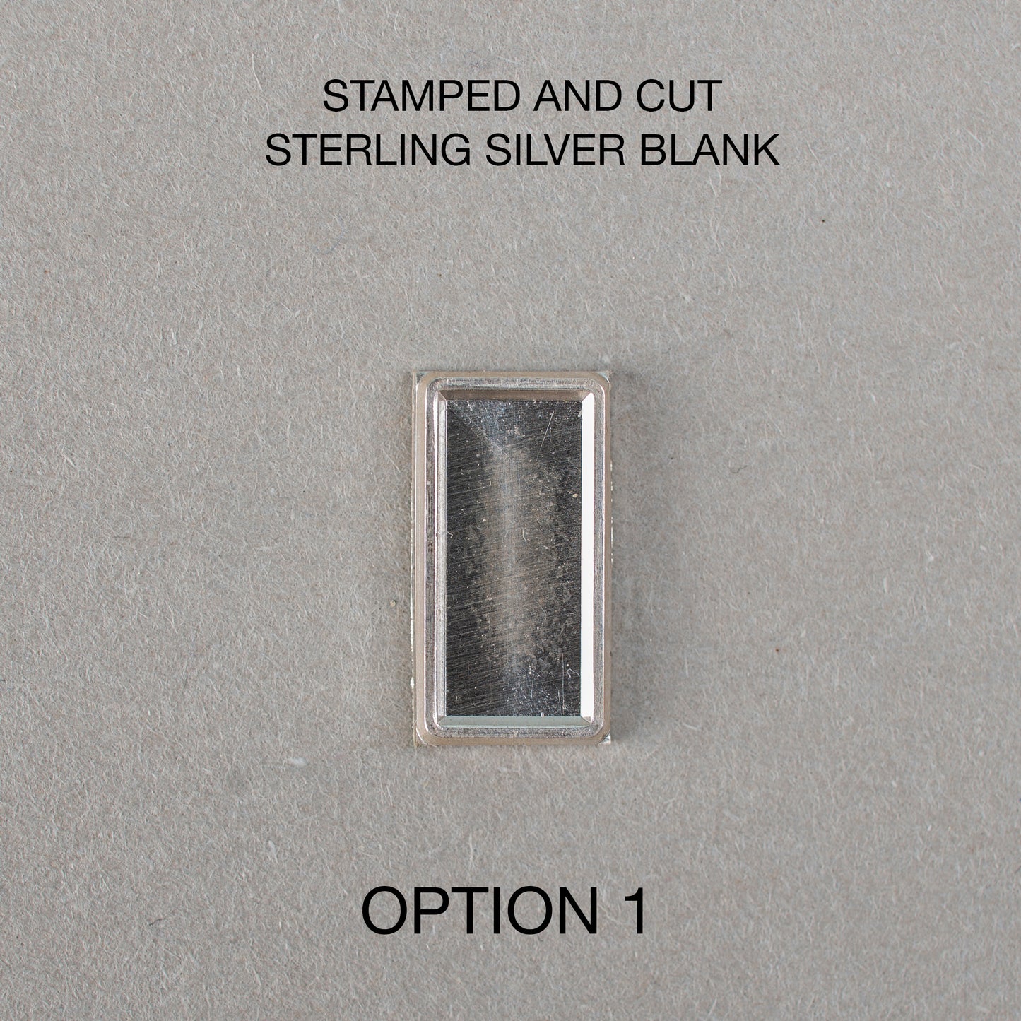 Stud Rectangle Sterling Silver Blank 14x7 mm For Enamelling, No Need To Add Foil Or Counter Enamel, 925 Form For Cloisonne Enamelling