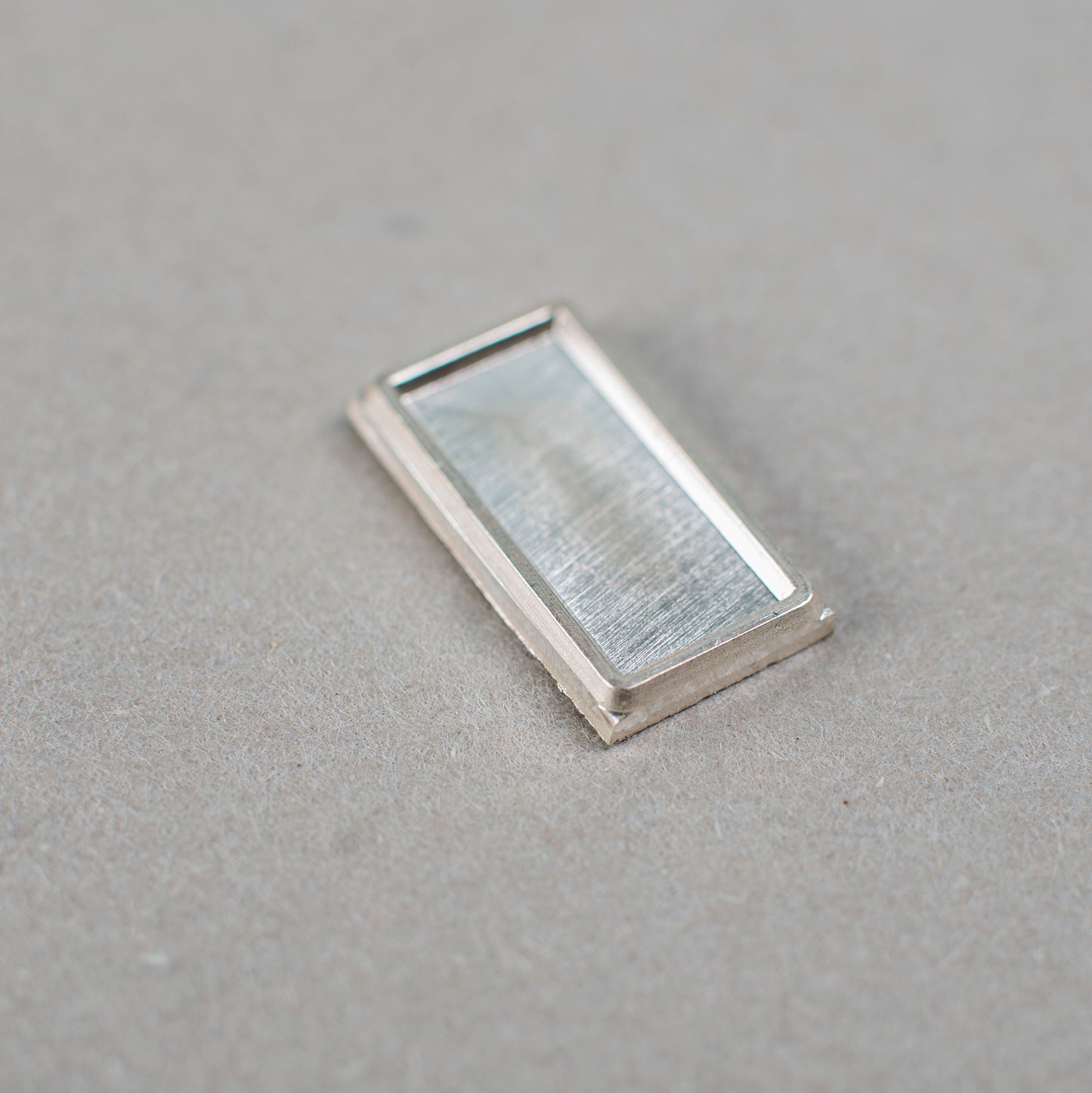 Stud Rectangle Sterling Silver Blank 14x7 mm For Enamelling, No Need To Add Foil Or Counter Enamel, 925 Form For Cloisonne Enamelling