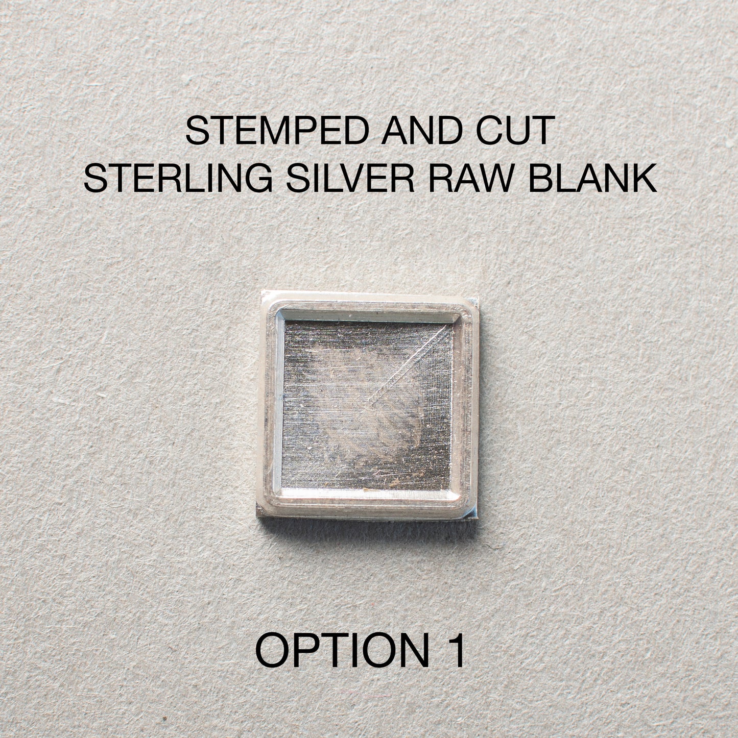 Square Silver Blank  9x9 mm For Enamelling, No Need To Add Foil Or Counter Enamel, 925 Form With Post, Engraved Blank For Stud Earrings