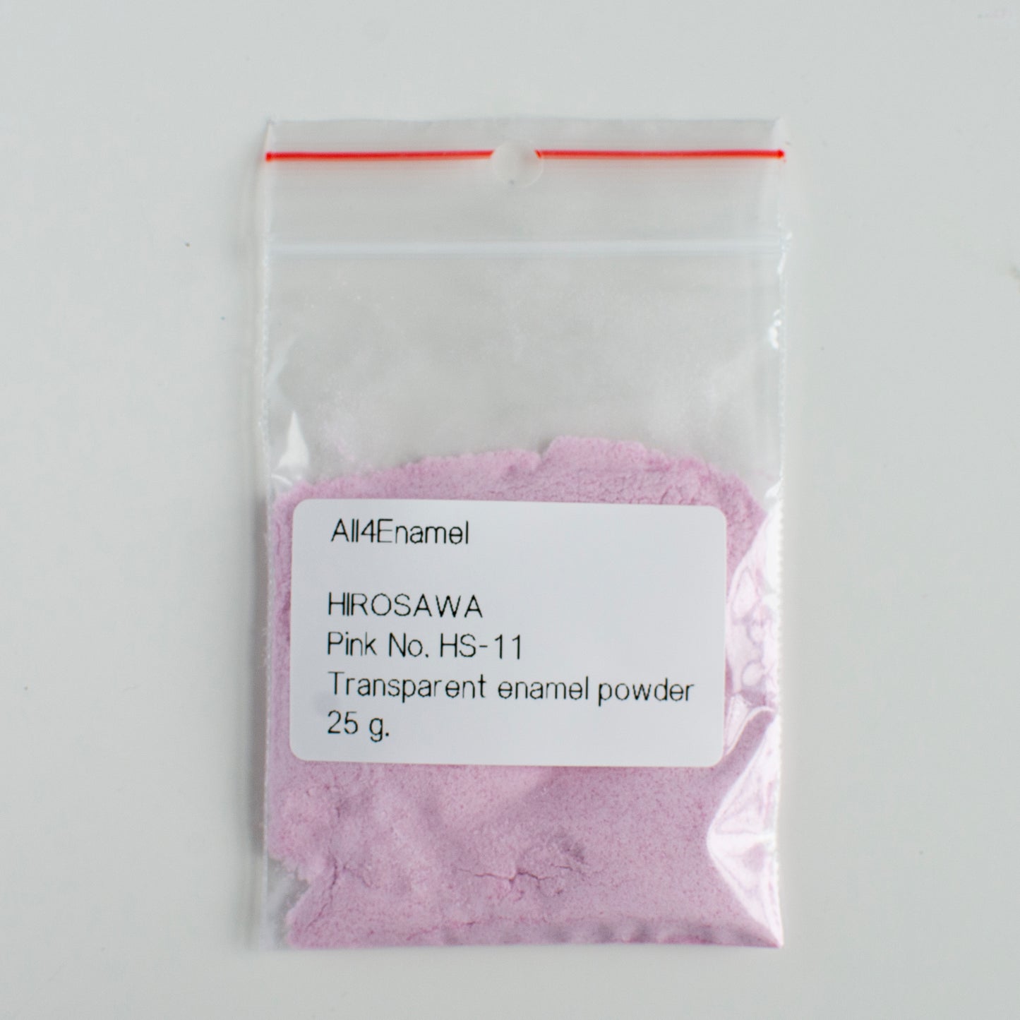 Pink Transparent Enamel Powder No HS-11: Glassed Enamel, (25g, 50g, 100g)