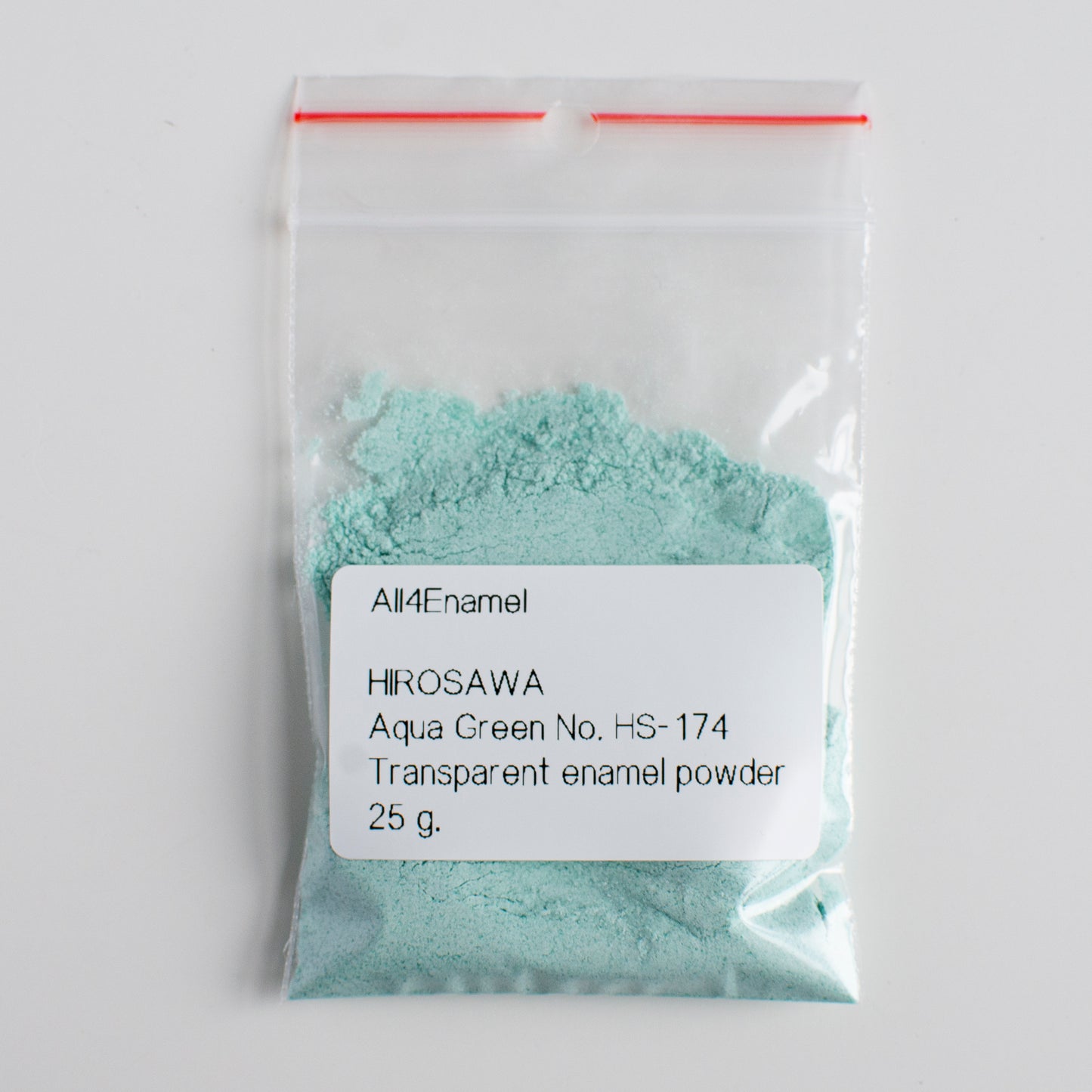 Aqua Green Transparent Enamel Powder: Hirosawa Enamel No HS-174, (25g, 50g, 100g)