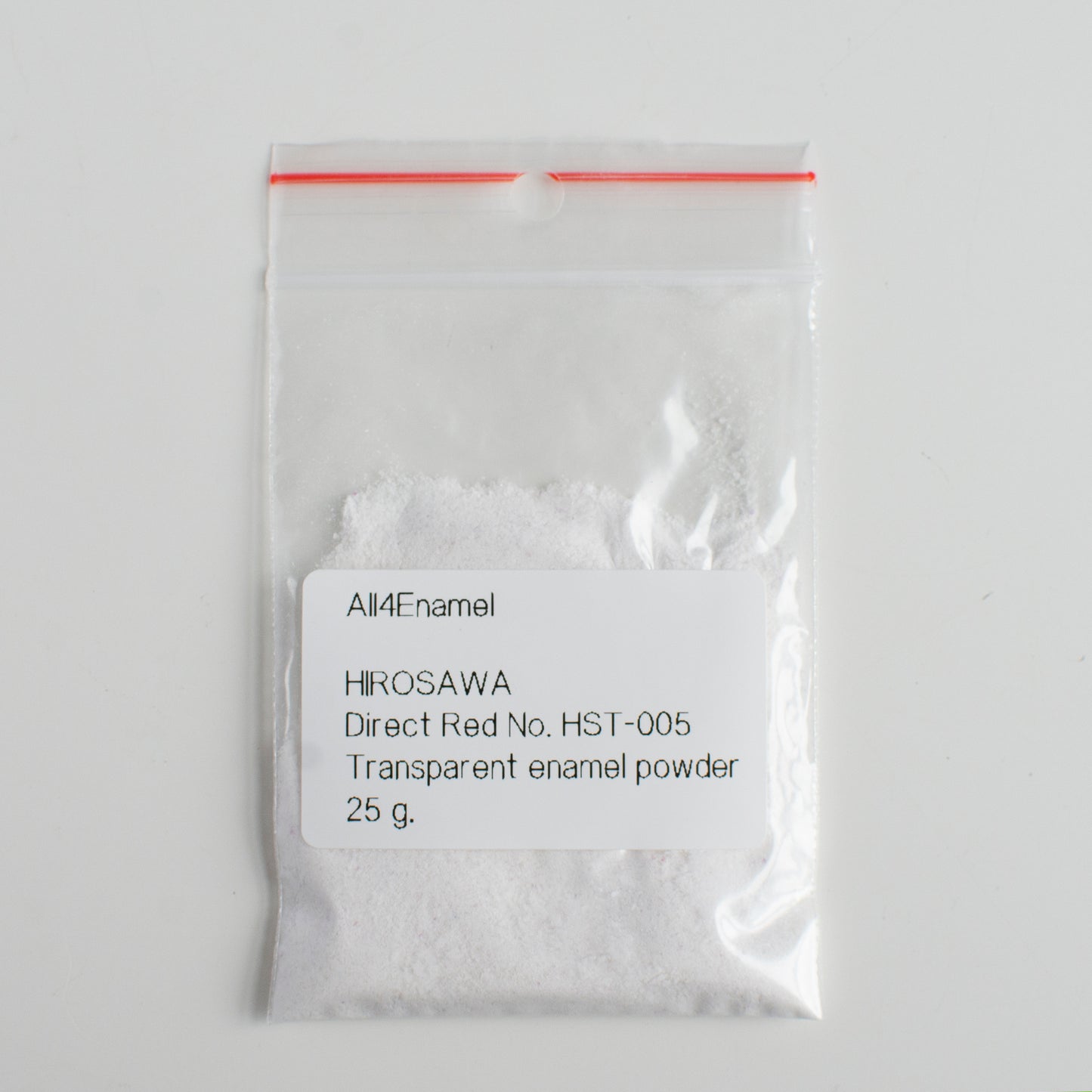 Direct Red Transparent Enamel Powder No HST-005: Glassed Enamel, 25g.