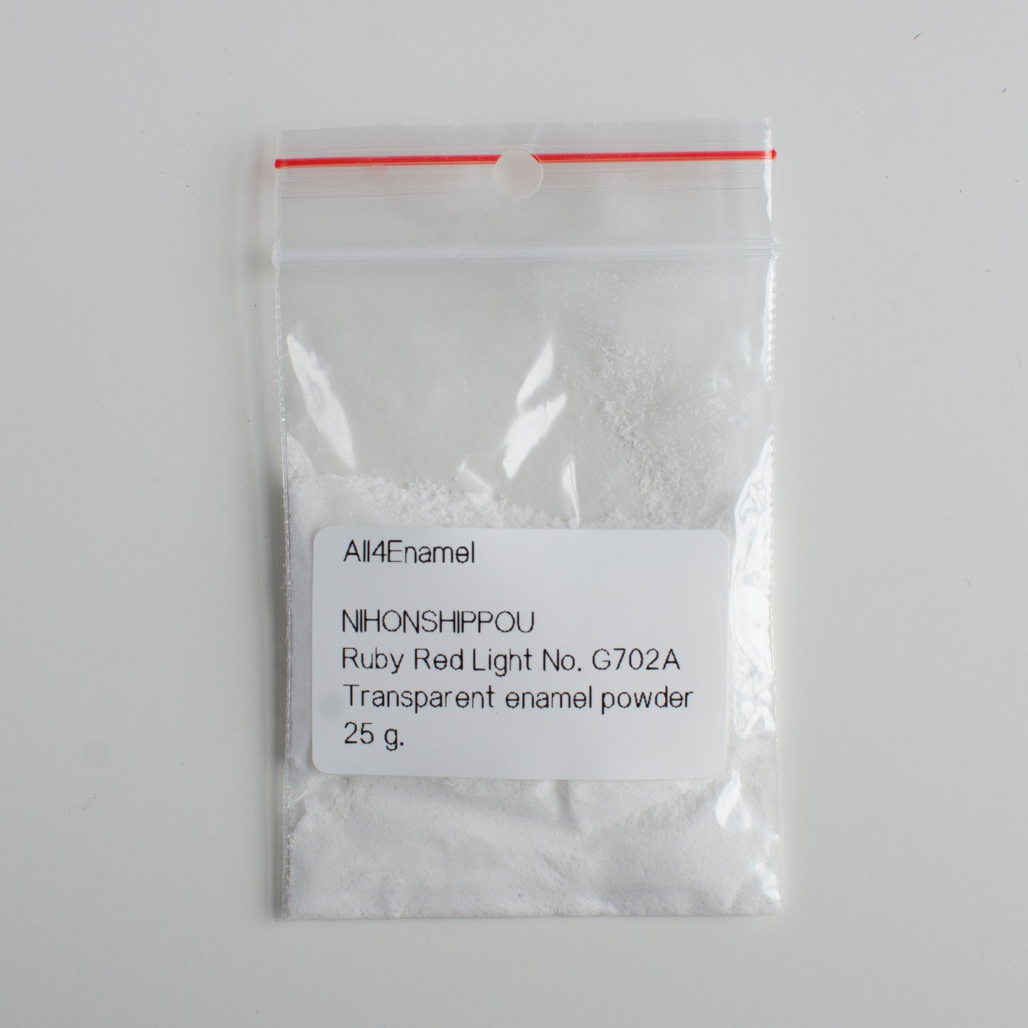 Ruby Red Transparent Enamel Powder No G702A, 25g