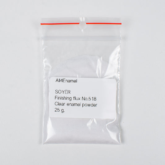 Finishing Flux No 518, Clear enamel powder (25g., 50g., 100g.)