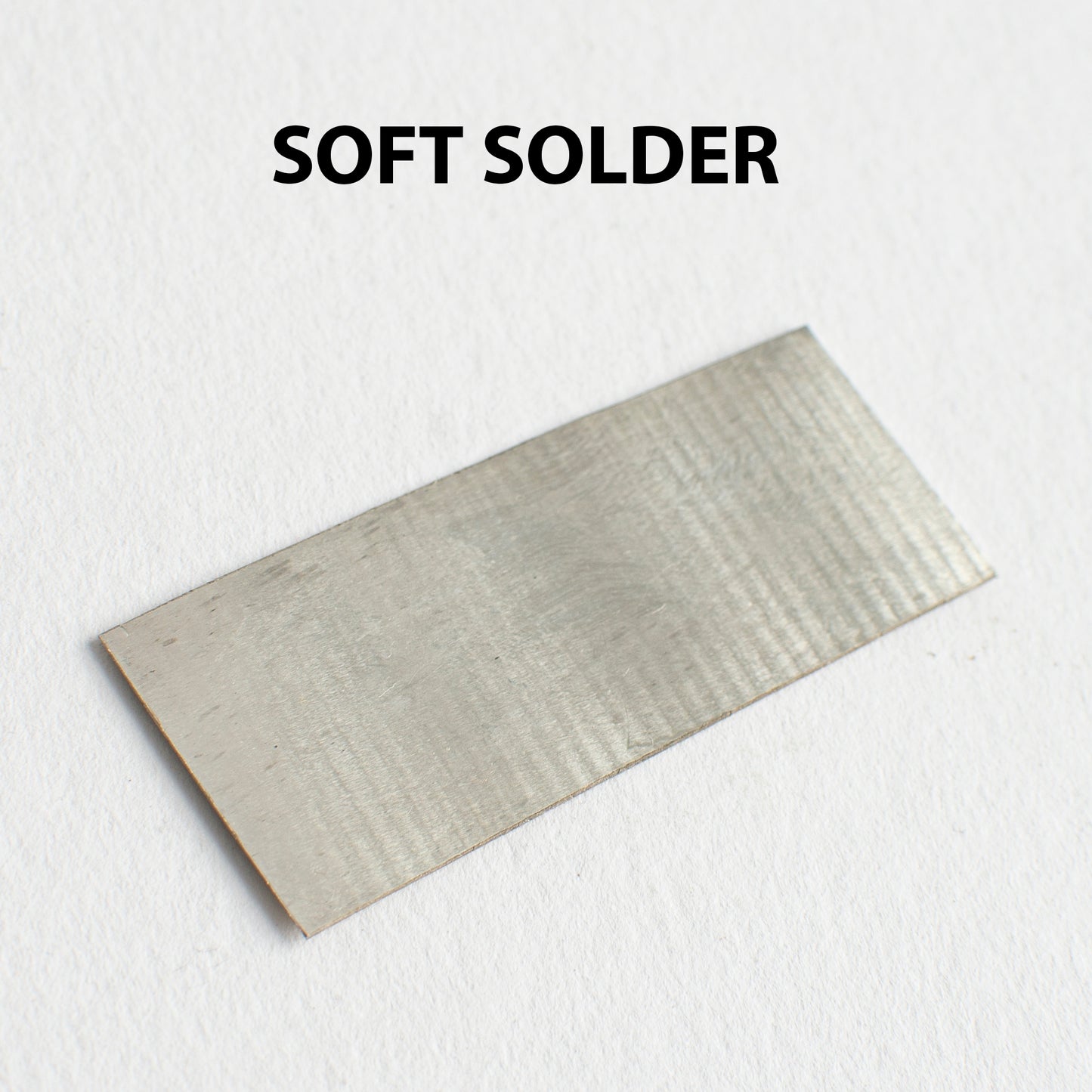 Soft Silver Solder Plate: Handmade Solder Sheet 25x55 mm, ~ 5g.