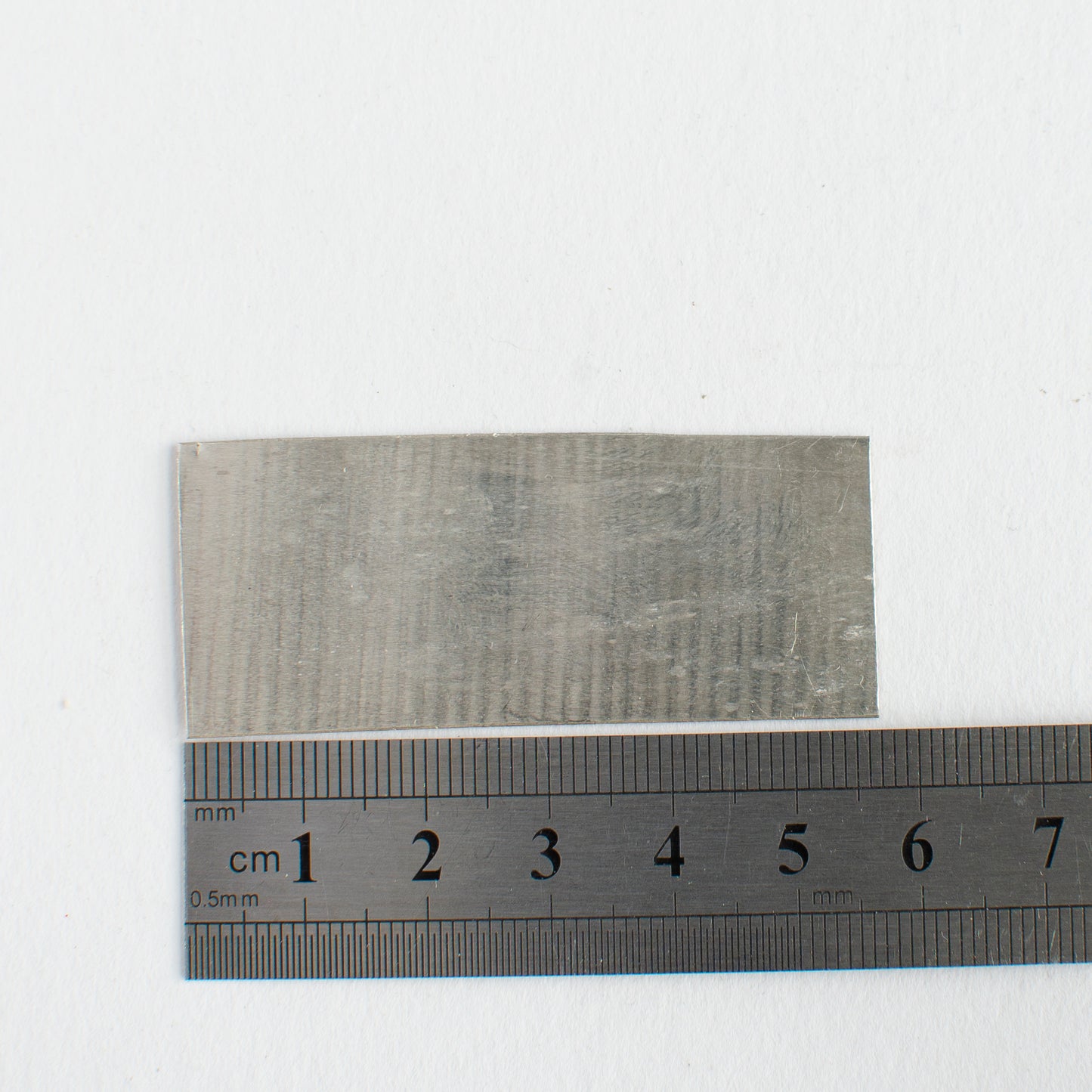 Soft Silver Solder Plate: Handmade Solder Sheet 25x55 mm, ~ 5g.