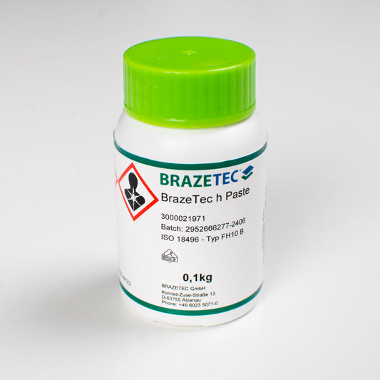BrazeTec h Paste 0,1kg, Flux For Brazing, Solder Paste, Adhesive For Metal, Metalsmith Tools