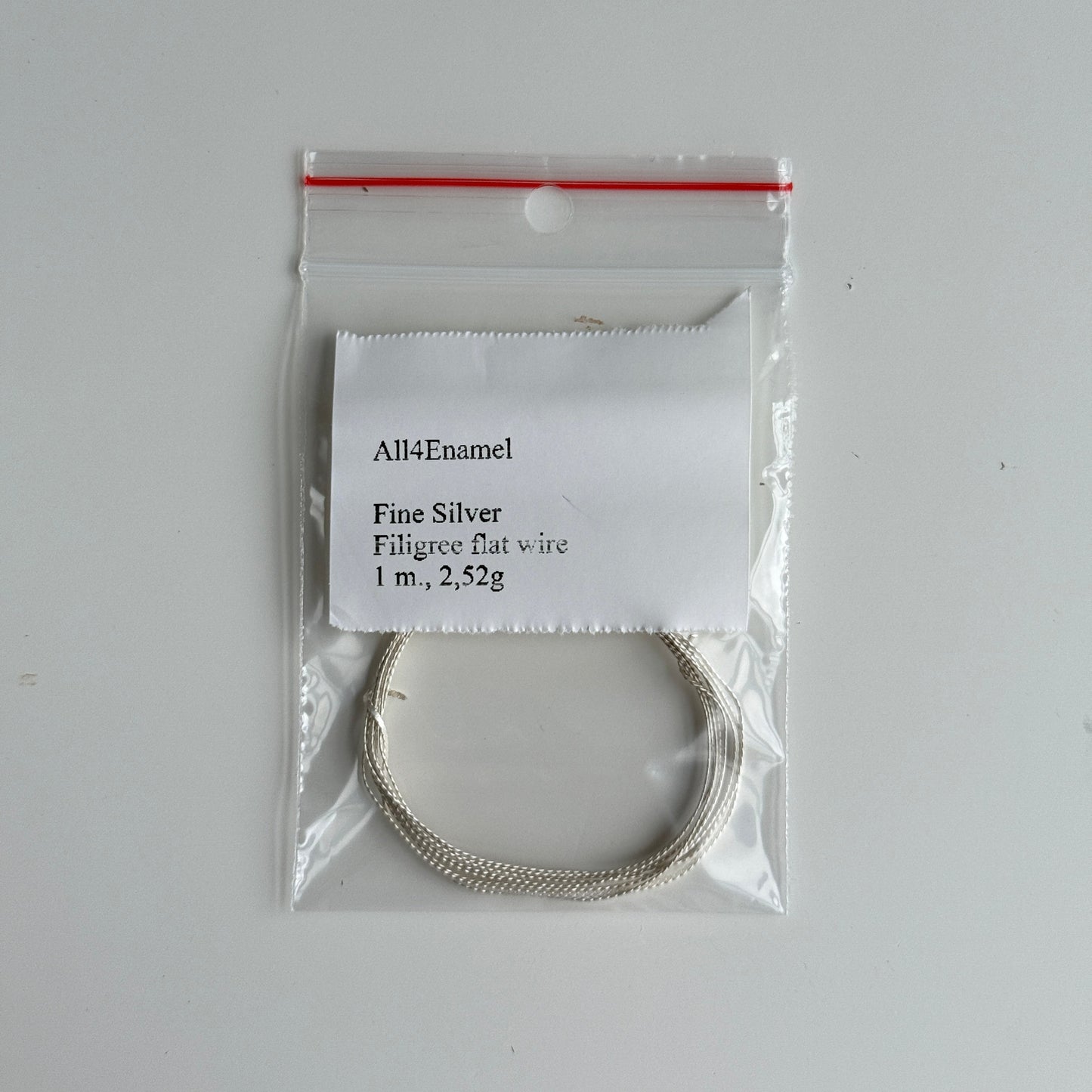 Fine Silver Filigree Wire, 2,3,5 meters, 0,3x0,95mm Flat Filigree Wire, 999 Handmade Double Twisted Wire, Jewelry Bending Wire, Soft Wire