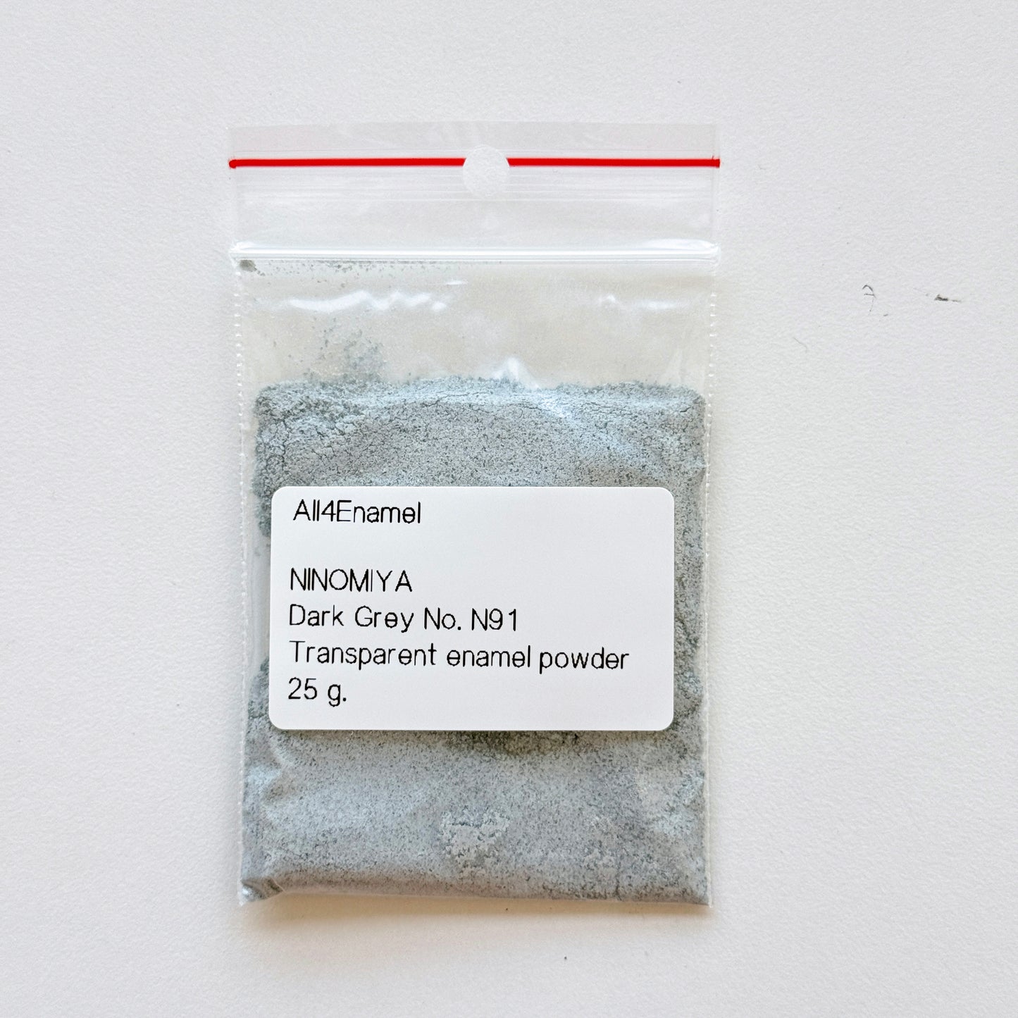 NINOMIYA No. N91 Dark Gray Transparent Vitreous Enamel Powder