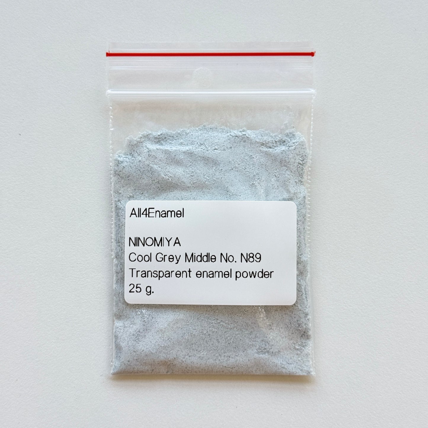 NINOMIYA No. N89 Cool Gray Middle Transparent Vitreous Enamel Powder