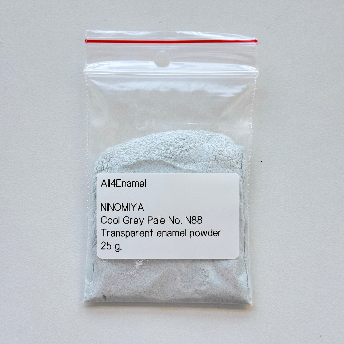 NINOMIYA No. N88 Cool Gray Pale Transparent Vitreous Enamel Powder