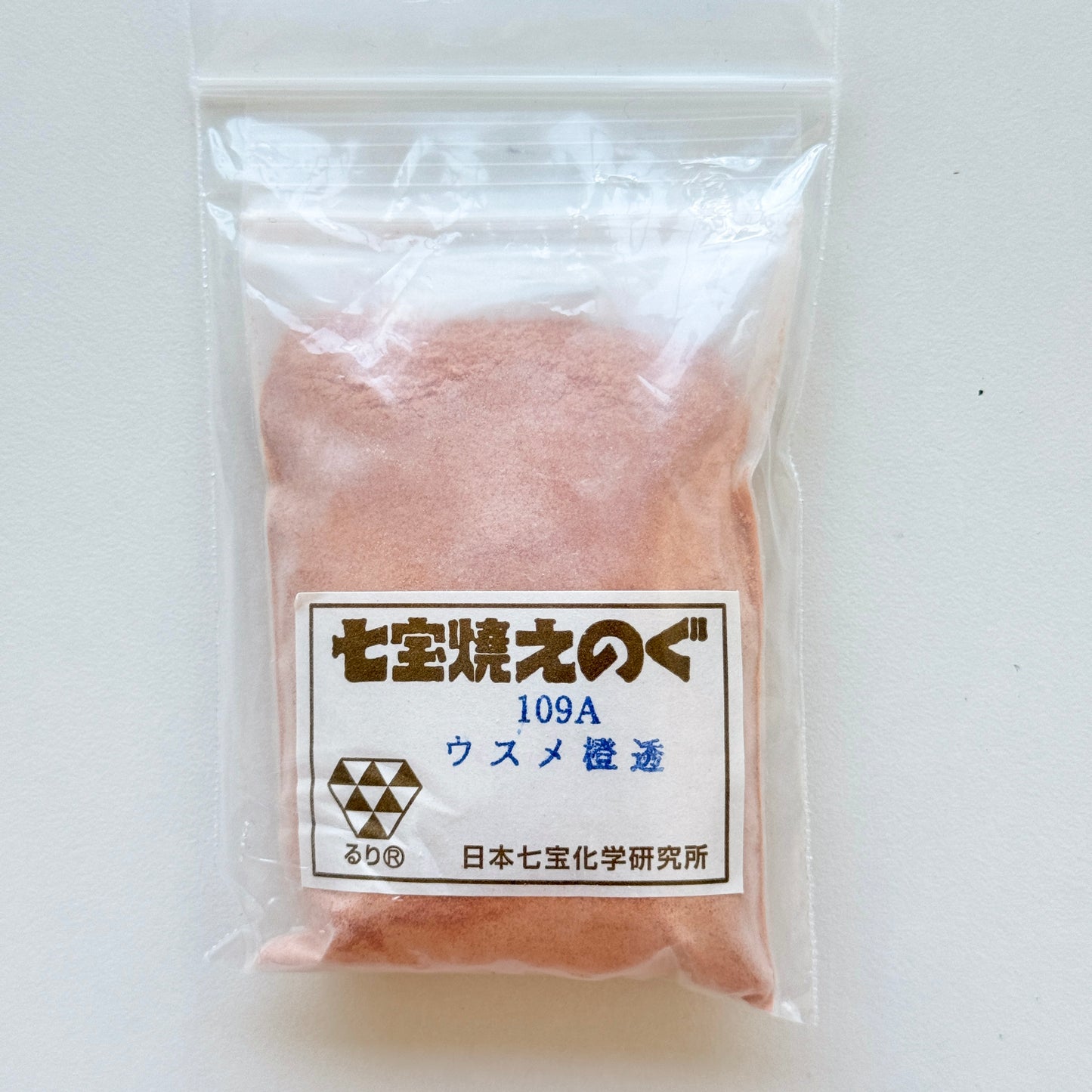 100g. Vitreous Enamel Powder Orange Light Transparent Enamel No. 109A (NIHONSHIPPOU)