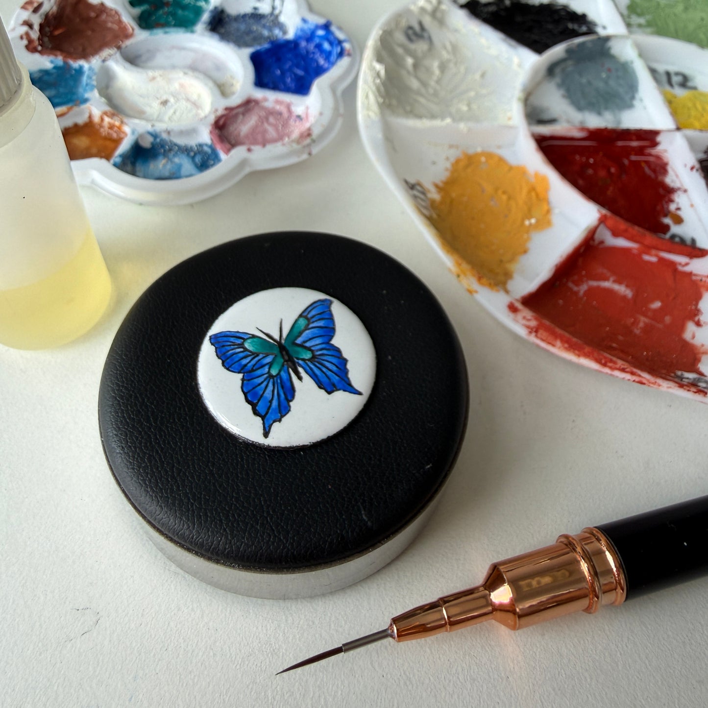 Onglaze Enamel Powder - 8g, Overglaze Painting Powder for Ceramics & Jewelry, White No. G001