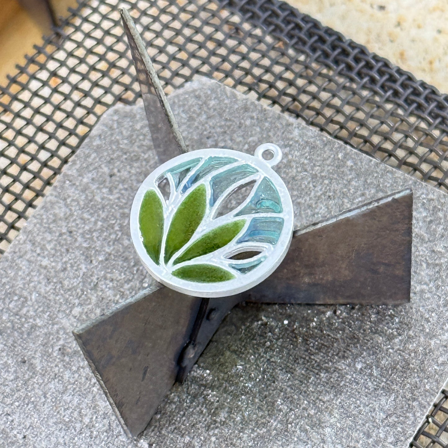 Sterling Silver Plique-à-jour Form (Window Enamel Blanks) 1 pcs, Copper-Free Base