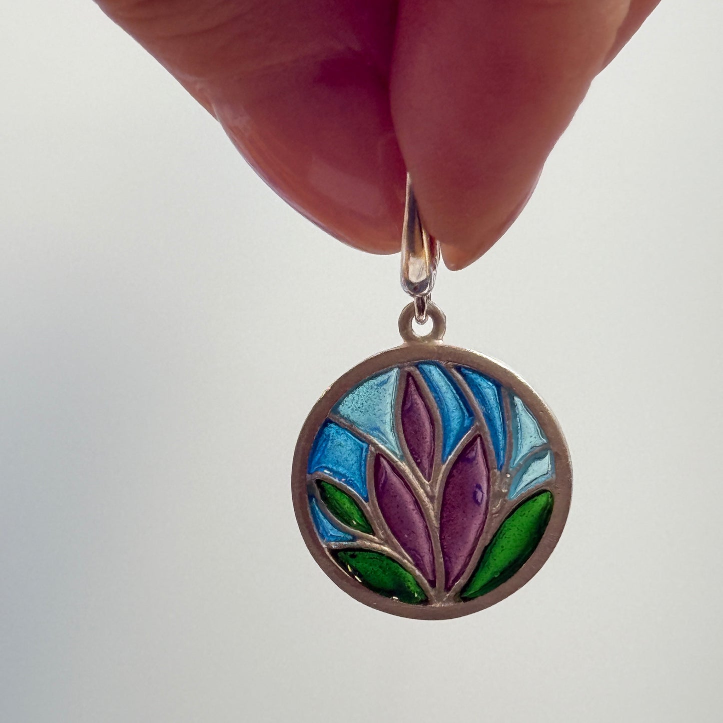 Sterling Silver Plique-à-jour Form (Window Enamel Blanks) 1 pcs, Copper-Free Base