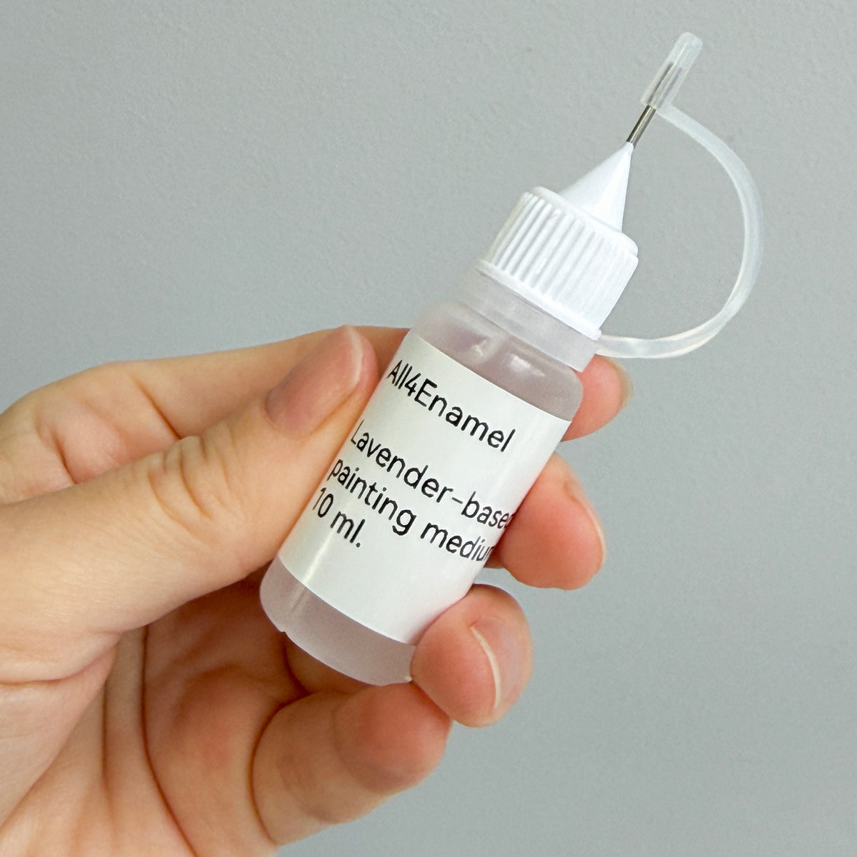Lavender Oil Based Medium (10 ml) With Needle Tip Applicator, Mixing Medium for Enamel Painting