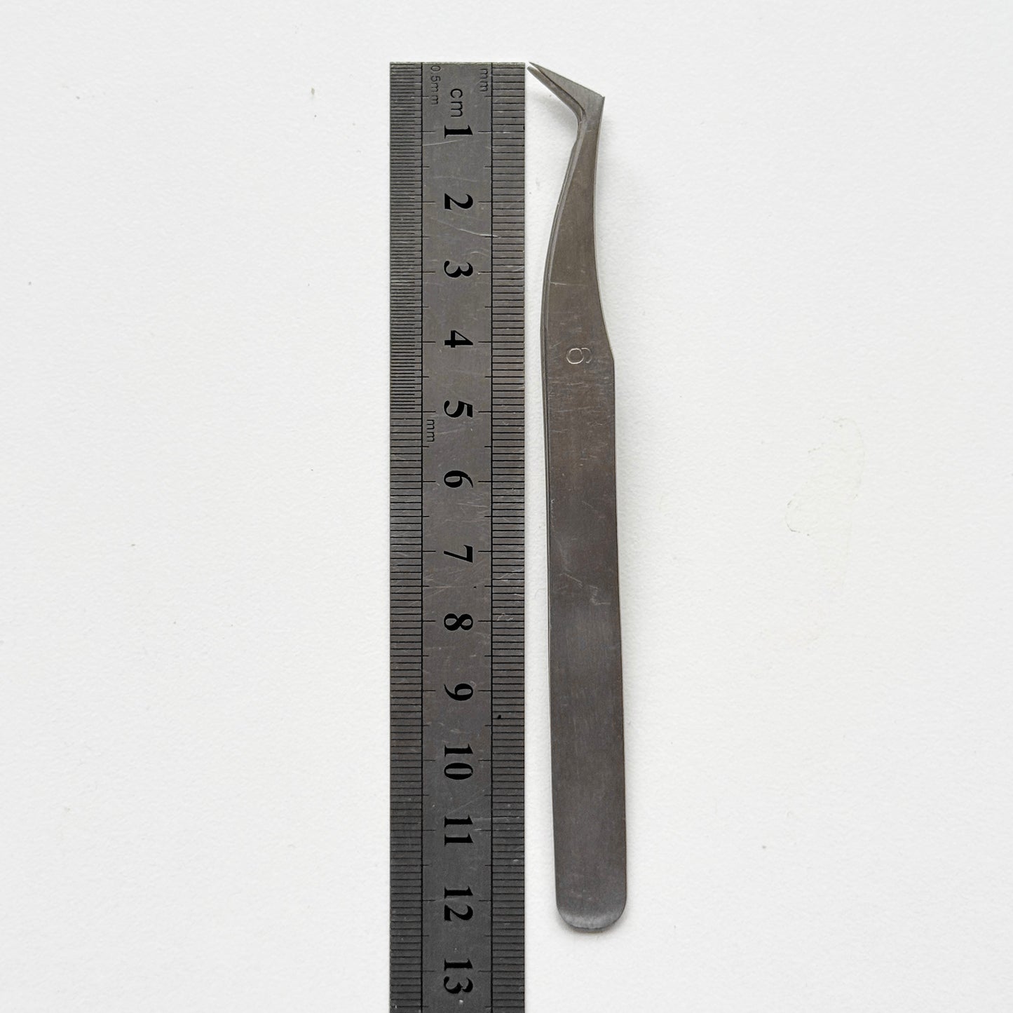 Stainless Steel Tweezers: Curved Tip, Non-Magnetic