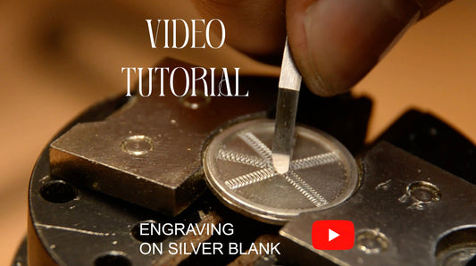 Engraving On Silver Blank Video Tutorial, Video With Radial Engraving Tips, Silversmithing Tutorial, Making Jewelry