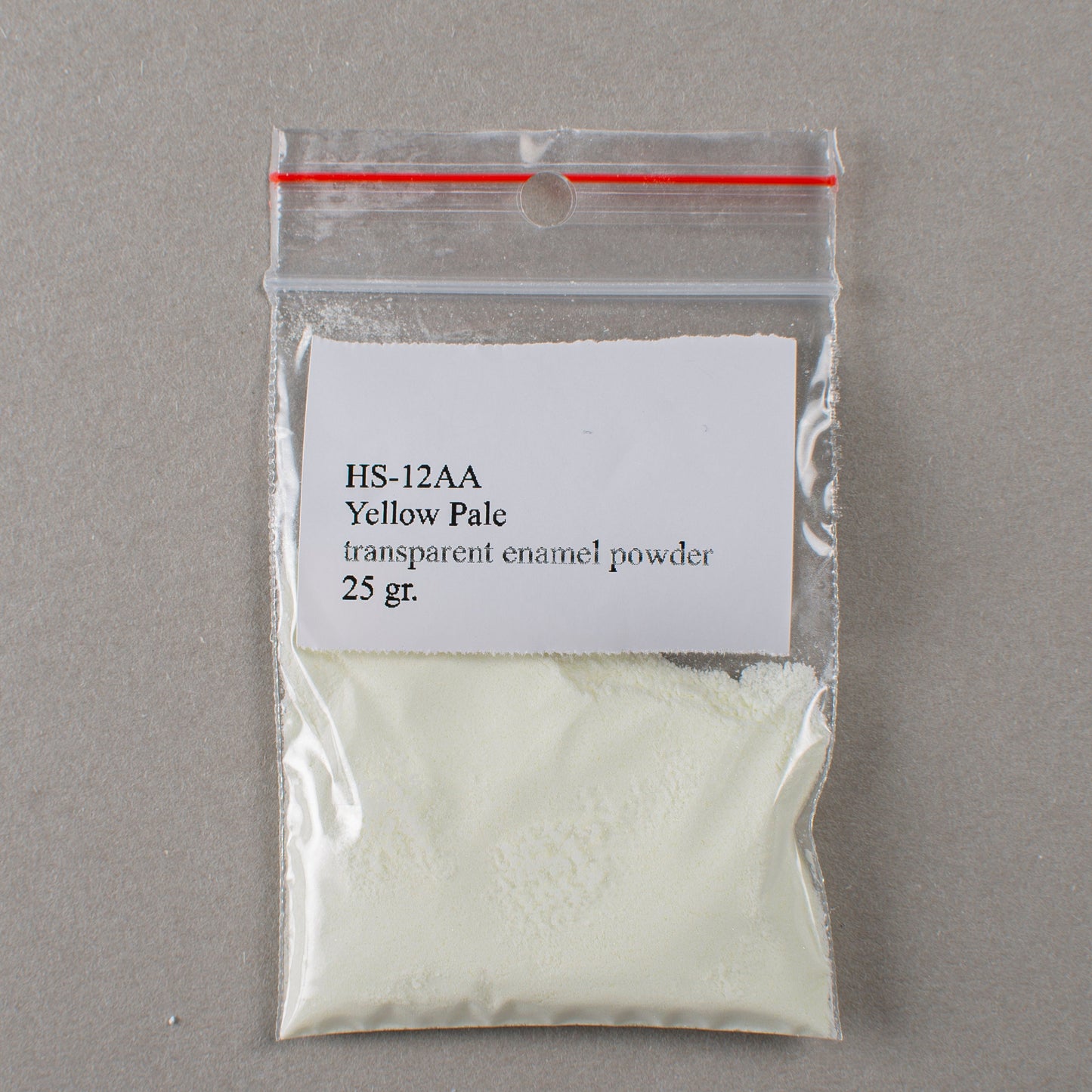 Enamel Powder Yellow Pale Transparent Enamel No. HS-12AA, 25gr. Glassed Powder For Enameling On Silver, Copper, Gold, Enamelling Tools