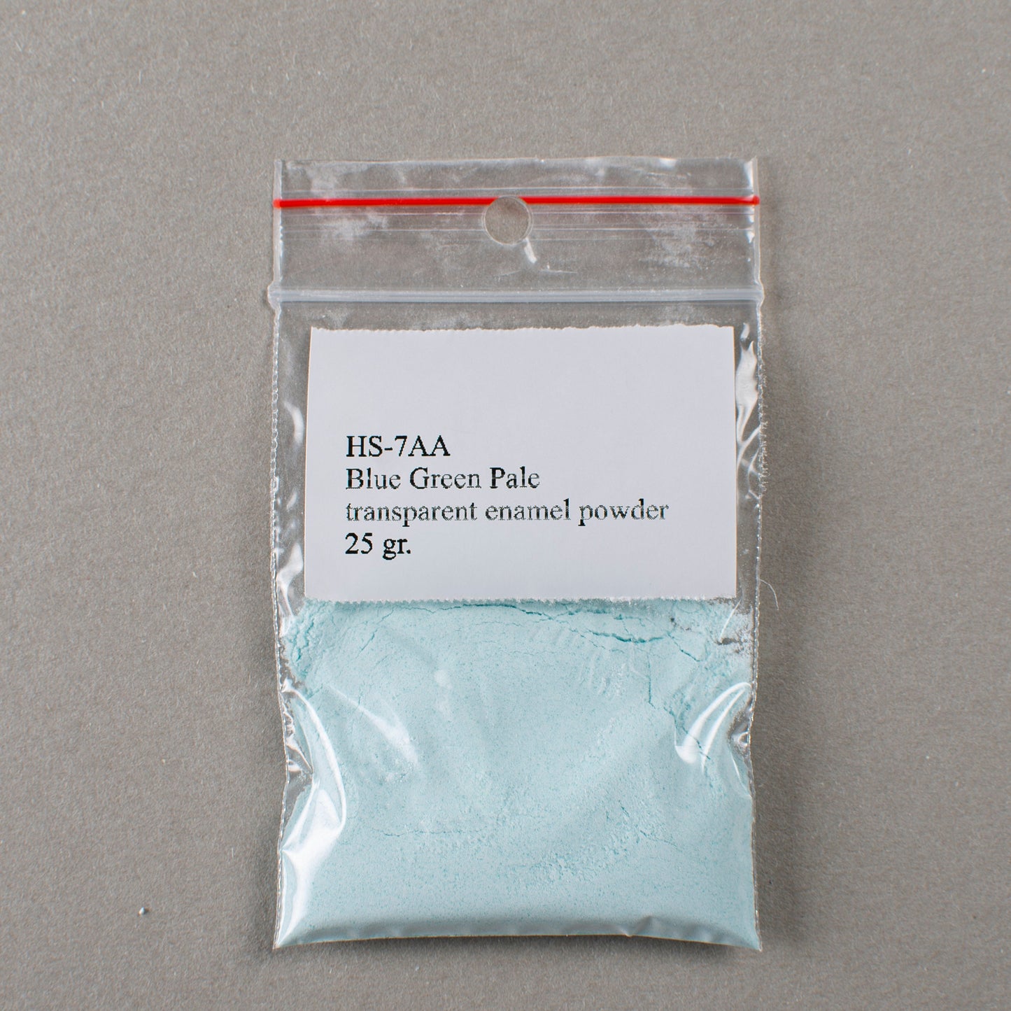 Enamel Powder Blue Green Pale Transparent Enamel No. HS-7AA, 25gr. Glassed Powder For Enameling On Silver, Copper, Gold, Enamelling Tools