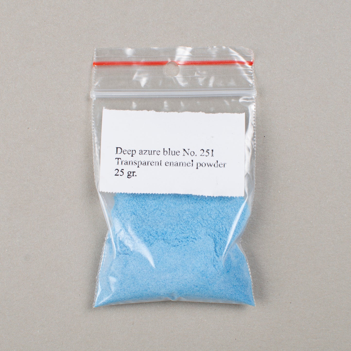 Enamel Powder Deep Azure Blue, Transparent Enamel No 251, 25gr. Glassed Enamel Powder For Enamelling In Kiln Torch, Enamel Tools And Supply