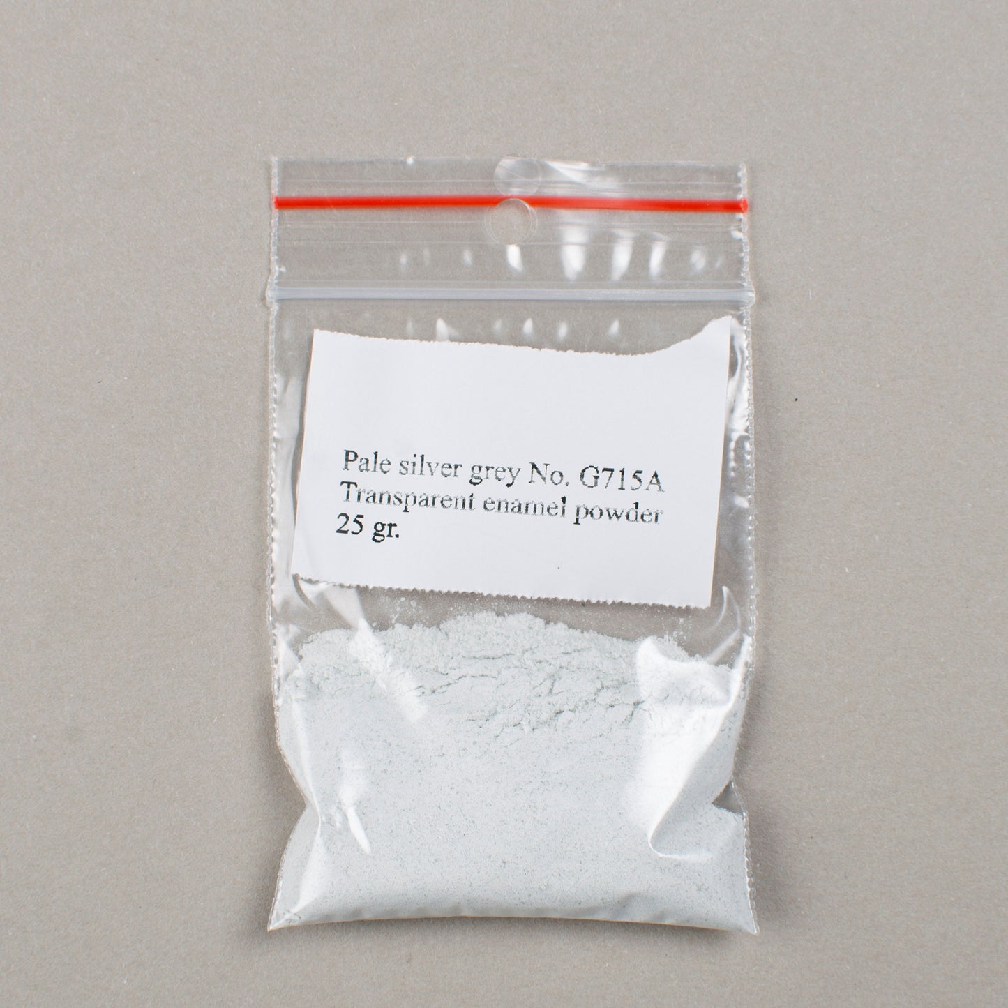 Enamel Powder Pale Silver Grey Transparent Enamel No. G715A, 25gr. Glassed Powder For Enameling On Silver, Copper, Gold, Enamelling Tools