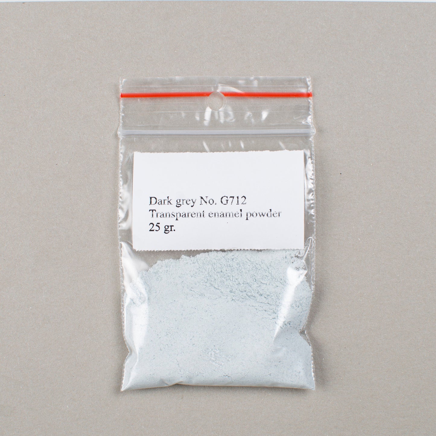 Enamel Powder Dark Grey Transparent Enamel No. G712, 25gr. Glassed Powder For Enameling On Silver, Copper, Gold, Enamelling Tools