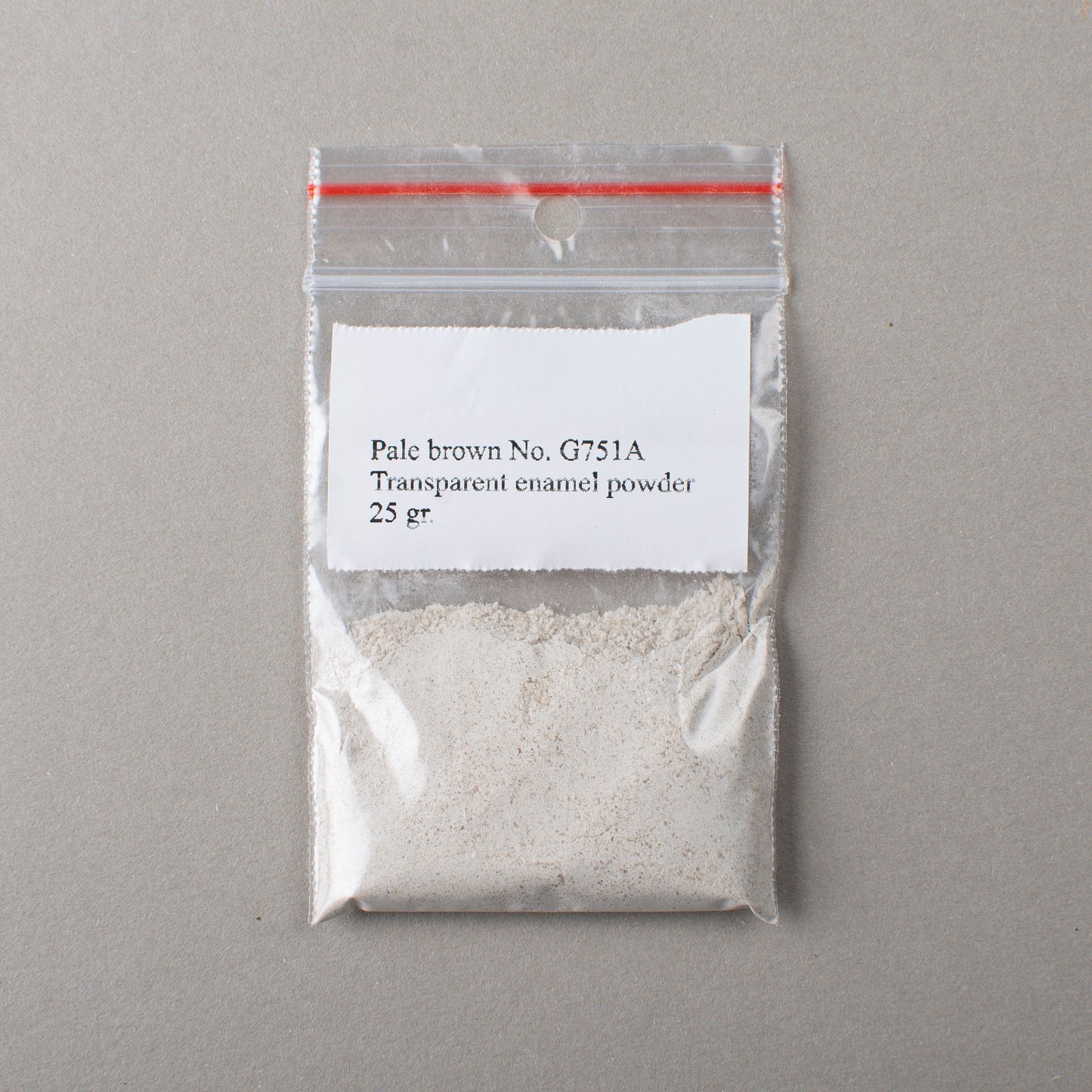 Enamel Powder Pale Brown Transparent Enamel No. G751A, 25gr. Glassed Powder For Enamelling On Silver, Copper, Gold, Enamelling Tools