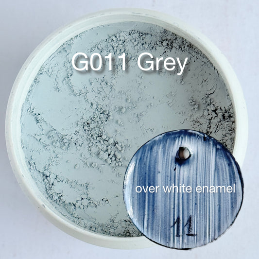 Onglaze Enamel Powder - 8g, Overglaze Painting Powder for Ceramics & Jewelry, Grey No. G011