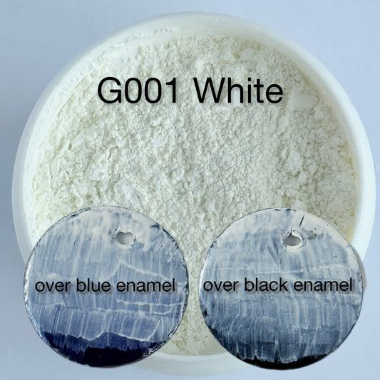 Onglaze Enamel Powder - 8g, Overglaze Painting Powder for Ceramics & Jewelry, White No. G001