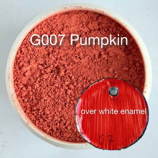 Onglaze Enamel Powder - 8g, Overglaze Painting Powder for Ceramics & Jewelry, Pumpkin No. G007