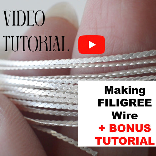 Filigree Wire Making Video, Handmade Wire Video Process, Silversmithing Tutorial, Fine Silver Wire Crafting, Making Jewelry, Digital File